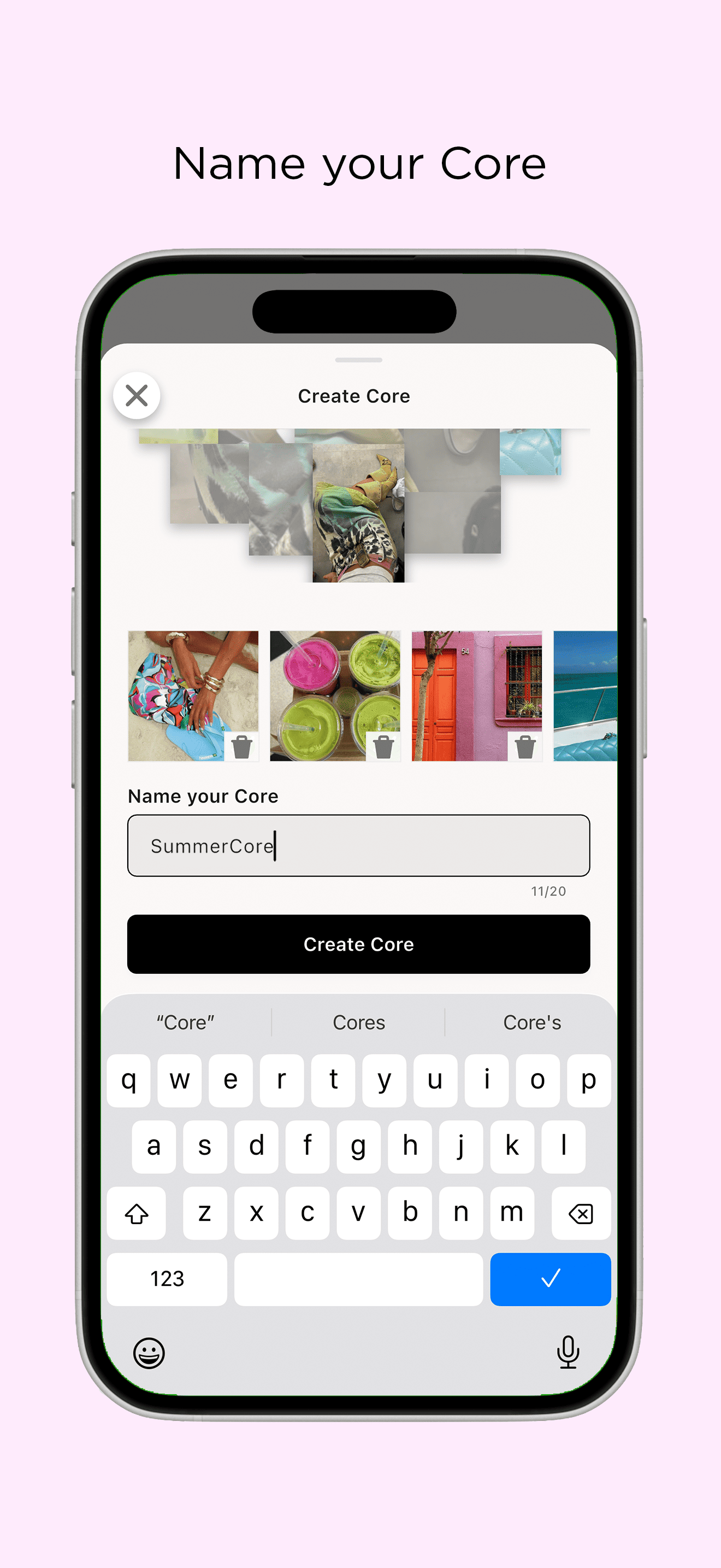 meCore app screenshot 2
